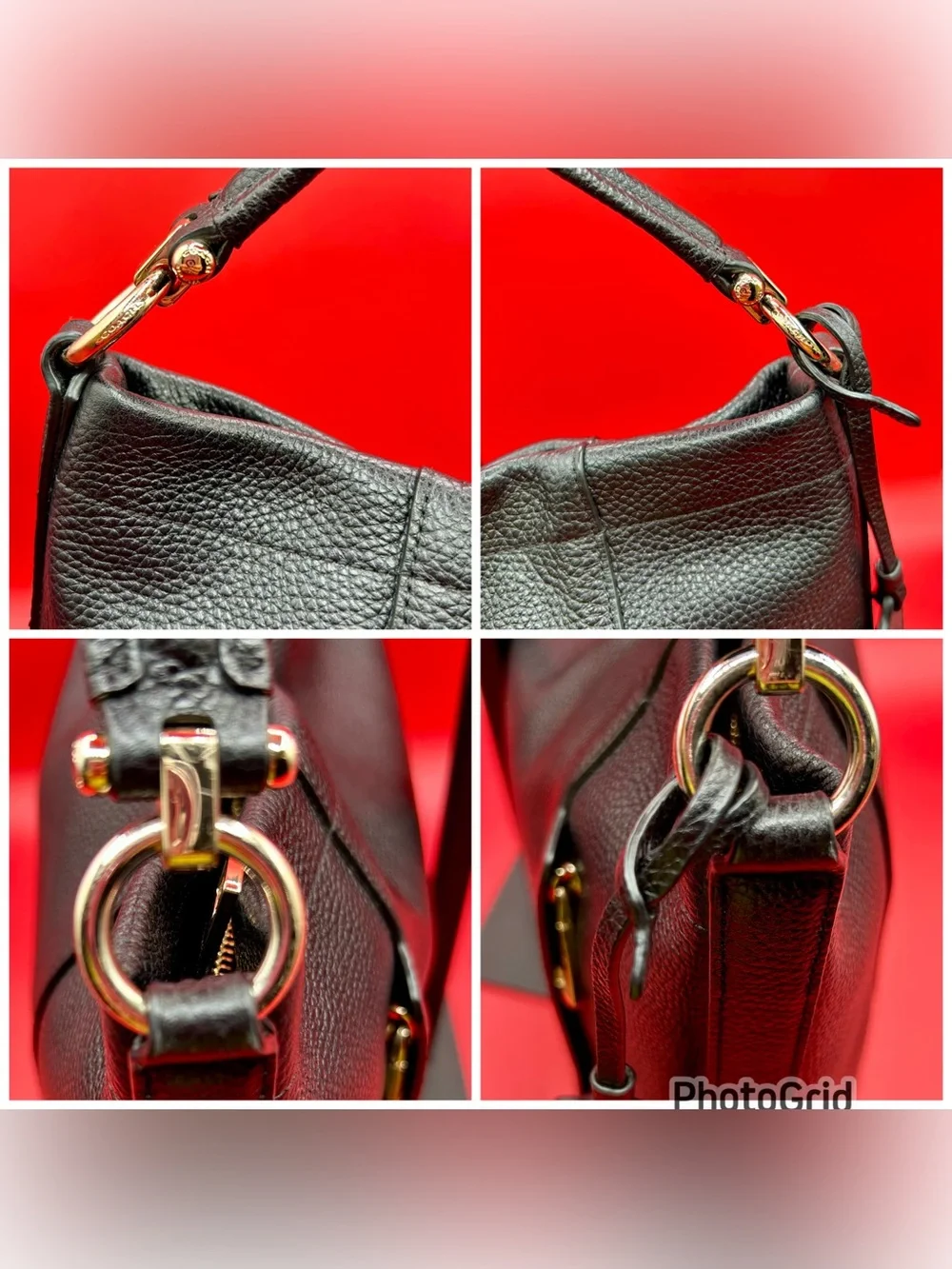 COACH Scout Hobo - Black Pebble Leather.
